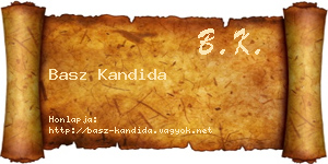 Basz Kandida névjegykártya